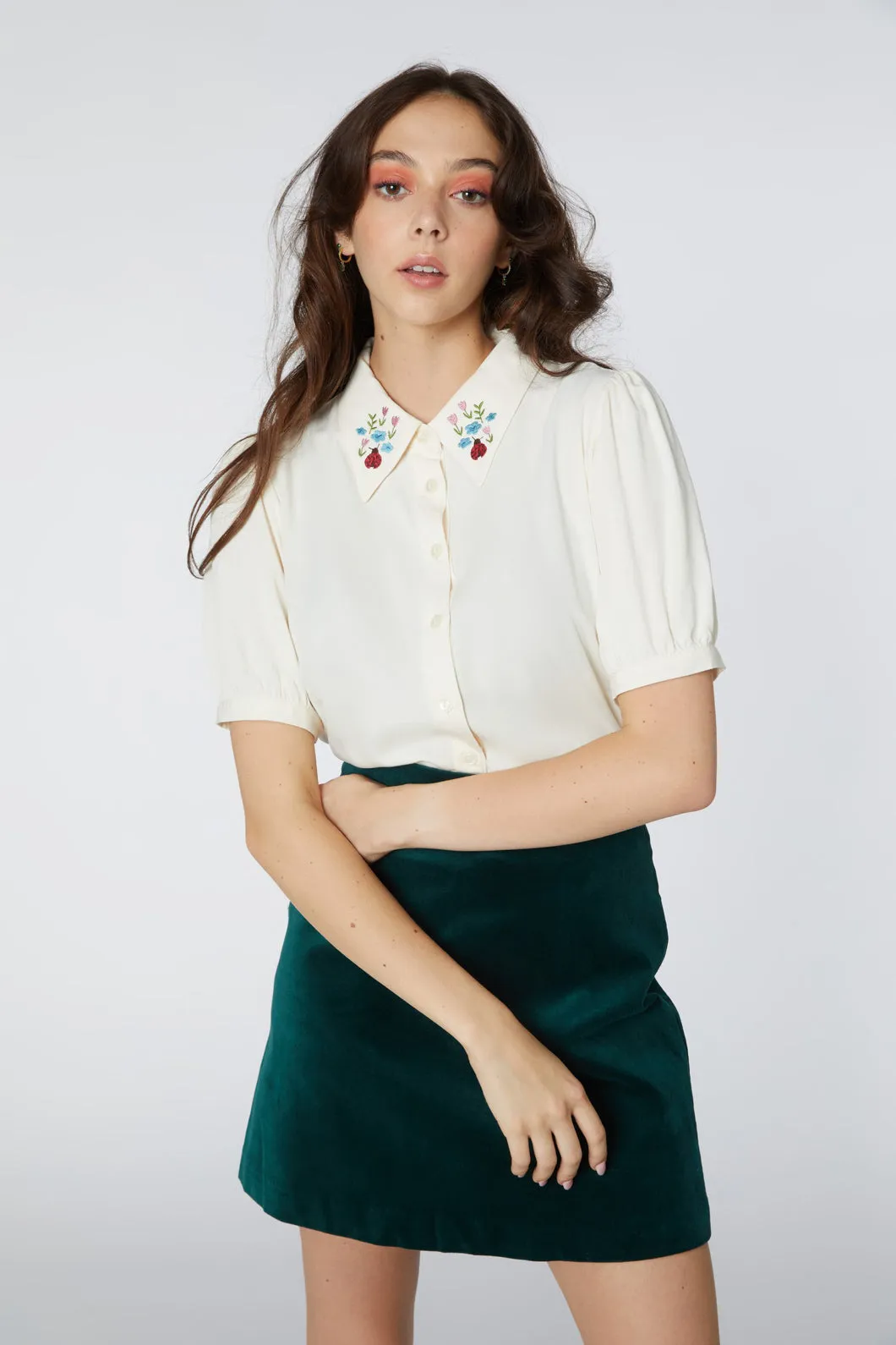 Garden Emb Blouse