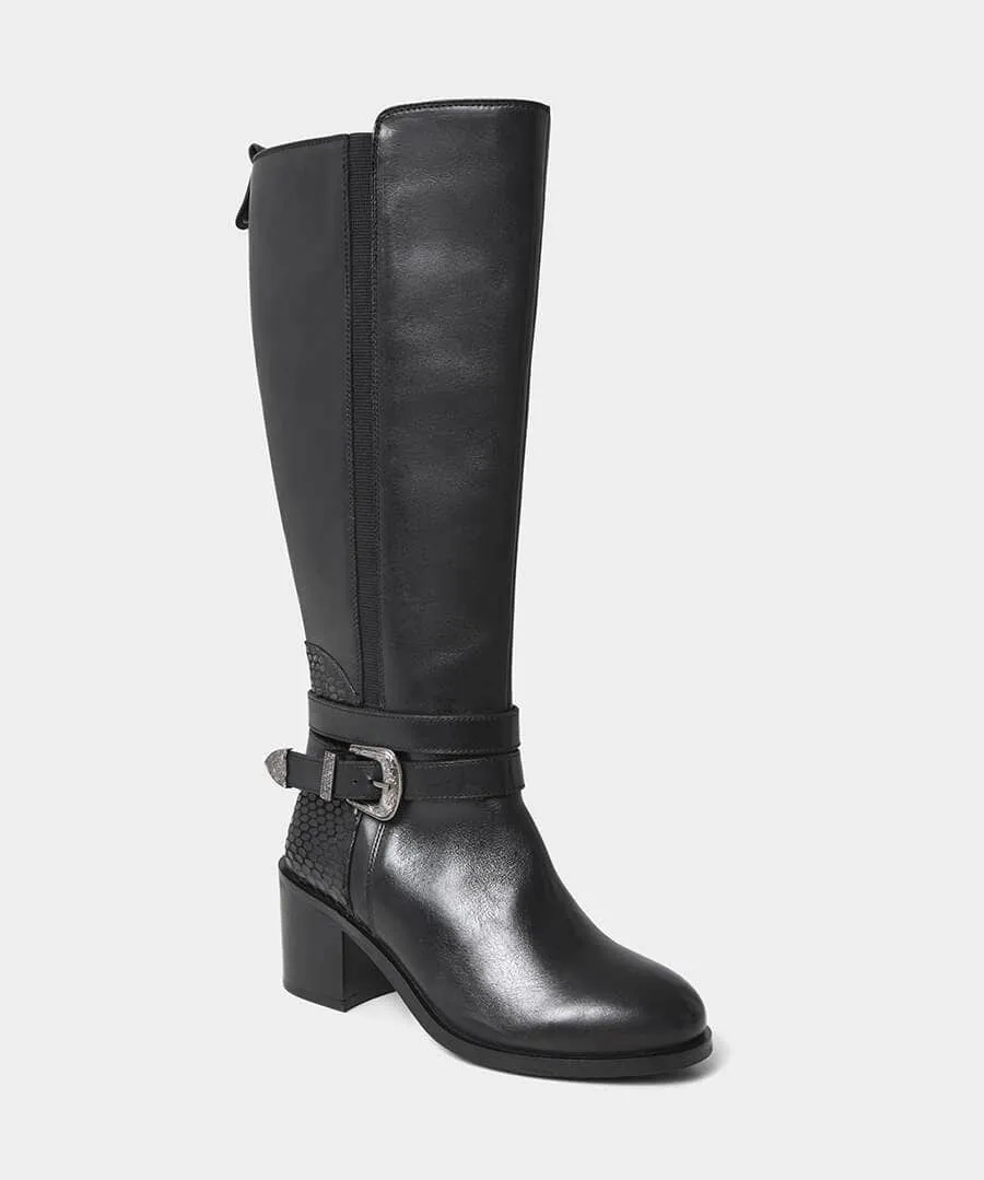 Gigi Premium Leather Rider Boots