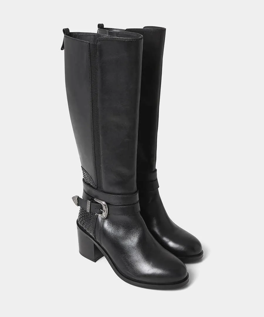 Gigi Premium Leather Rider Boots