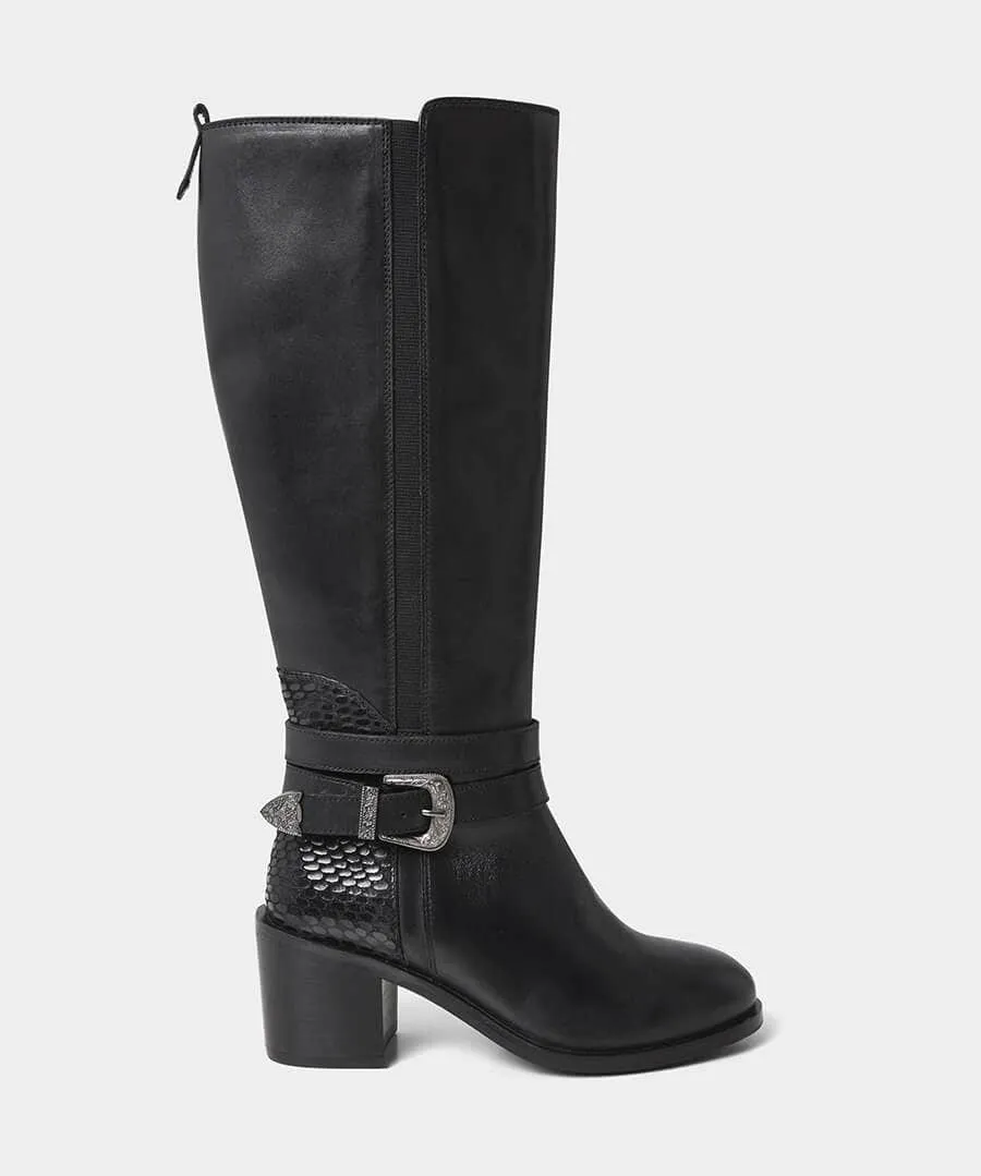 Gigi Premium Leather Rider Boots