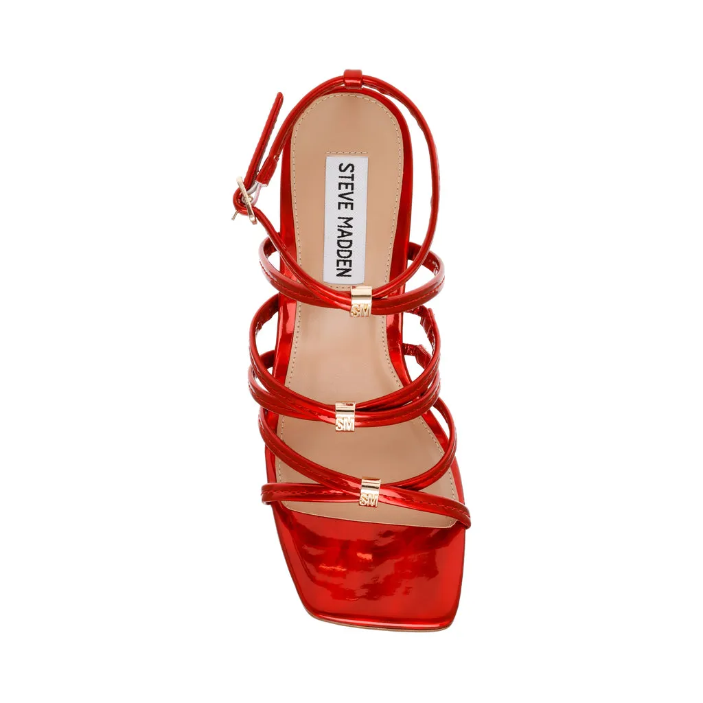 Gisele Sandal FIRE RED