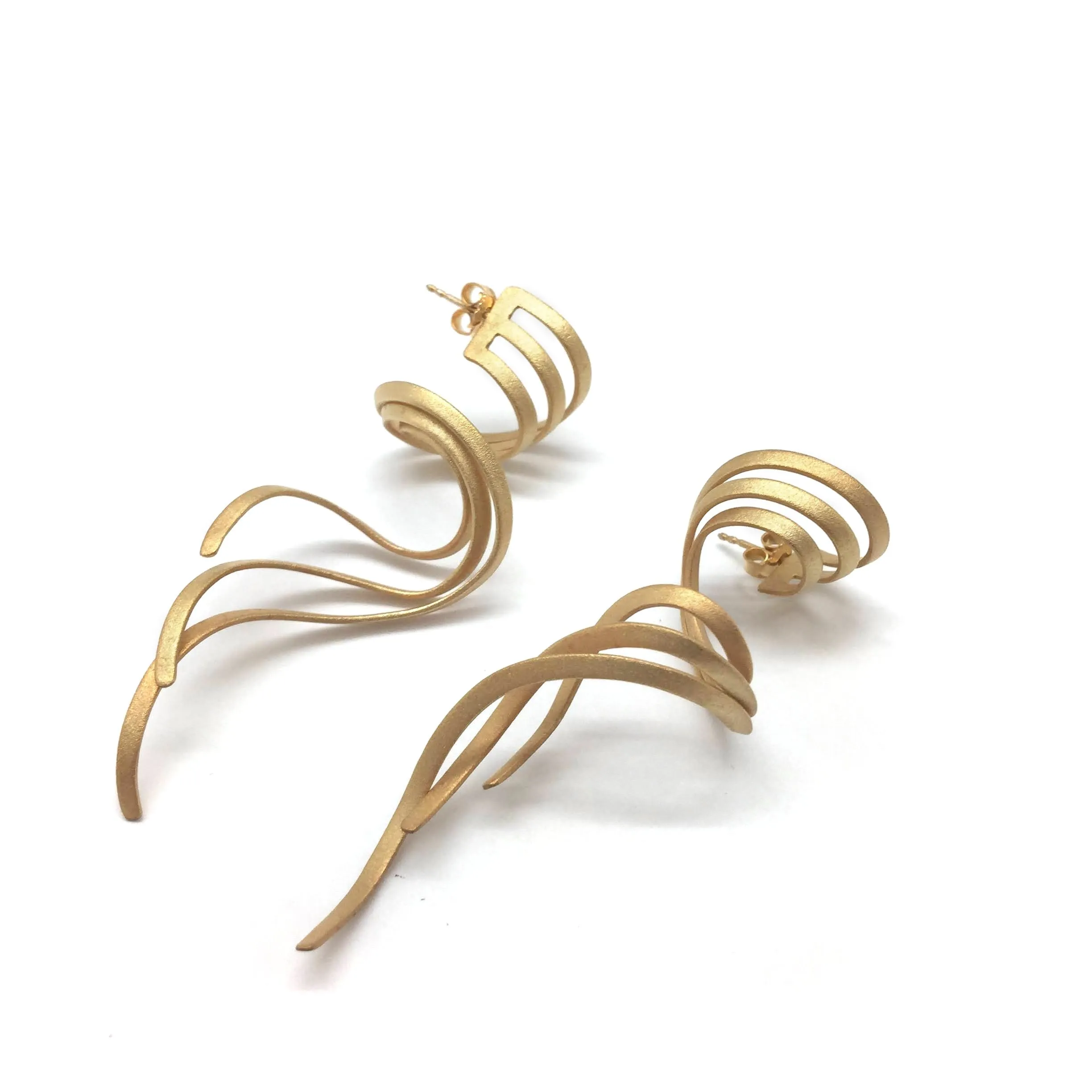 Gold Vortex Earrings