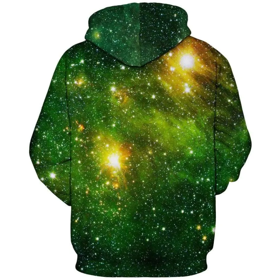 Green Galaxy - Overprint Hoody