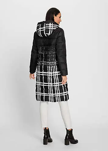 Heine Check Print Quilted Coat | Kaleidoscope