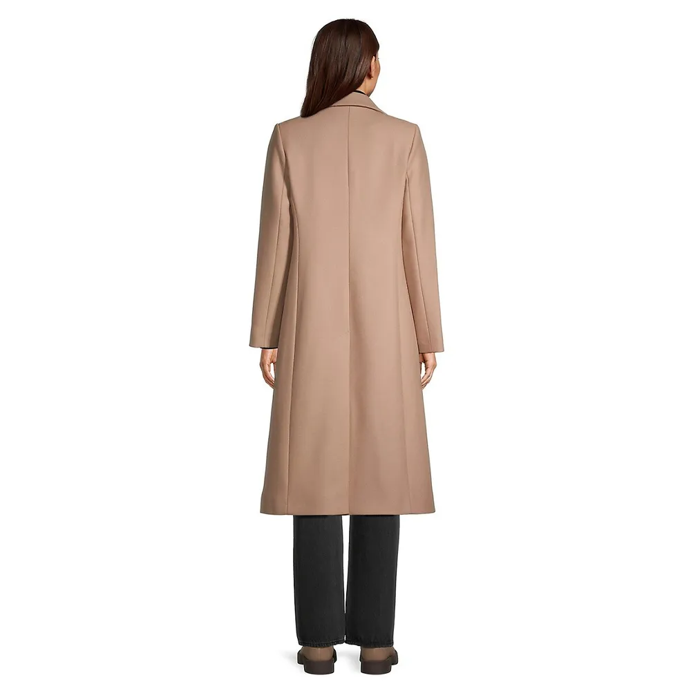 HiSO Double-Breasted Wool-Blend Coat