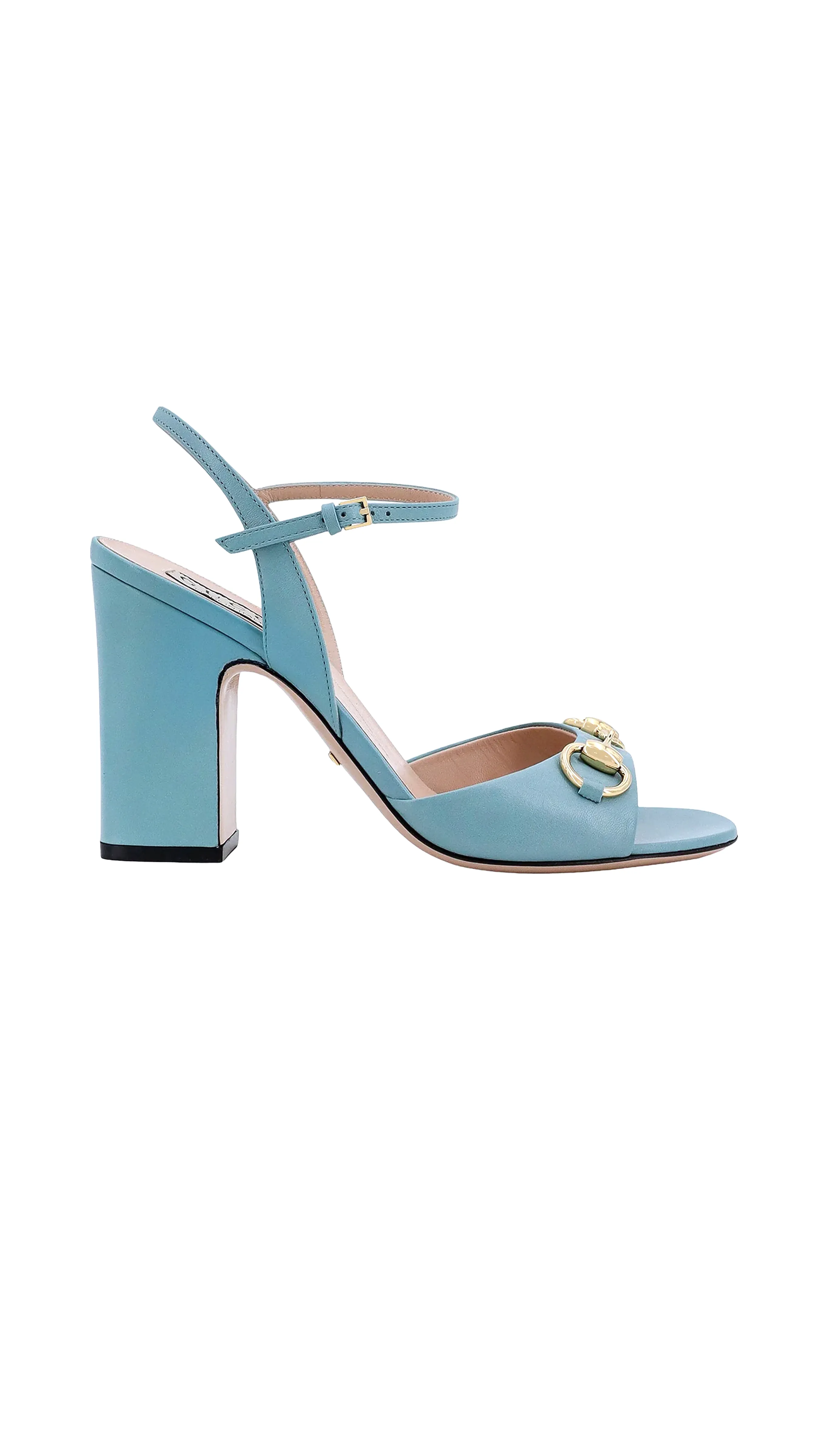 Horsebit Sandal - Light Blue