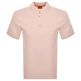 HUGO Dangula Polo T Shirt Pink