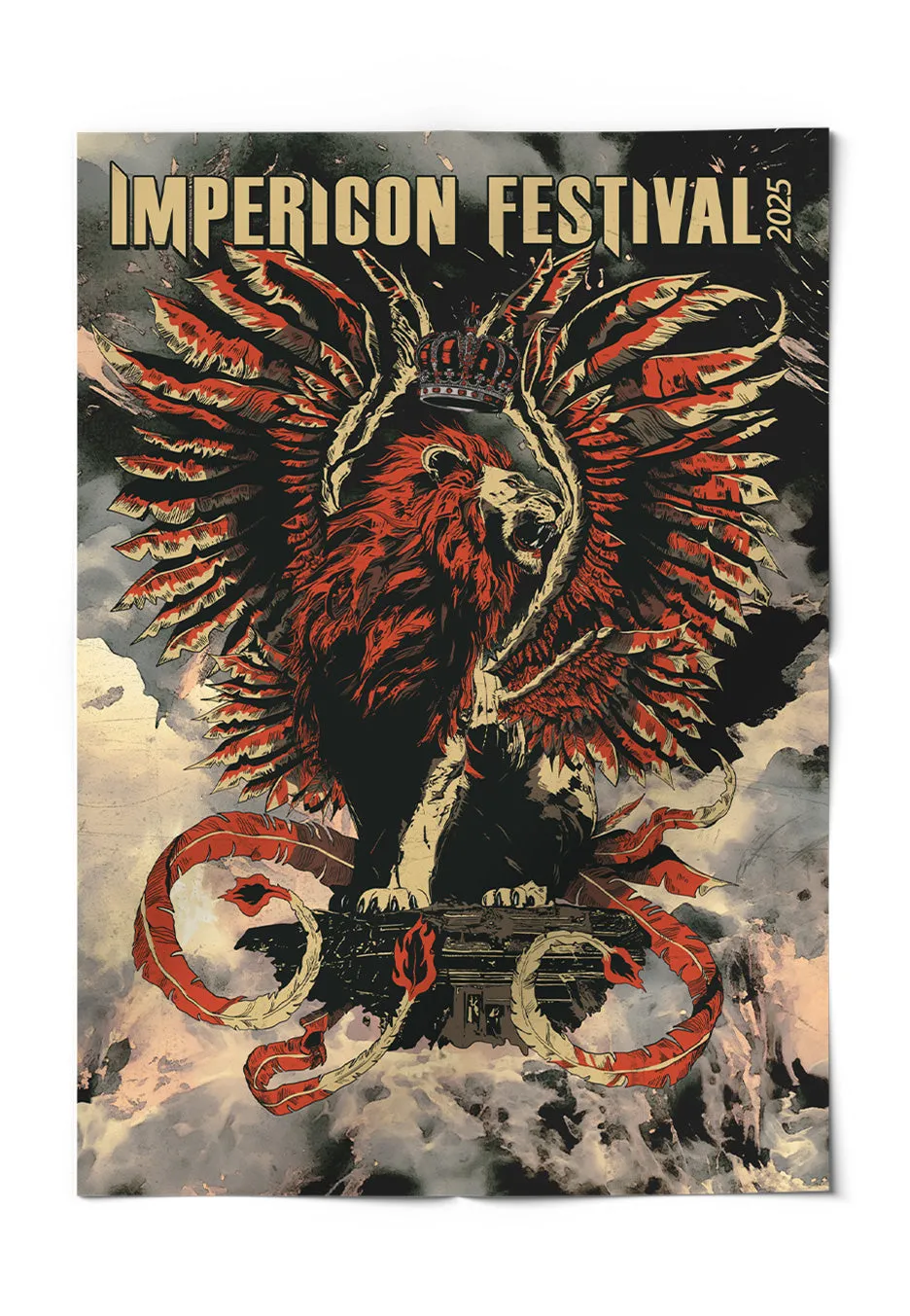 Impericon Festival Leipzig - 27/28.06.2025 20 Years Impericon Black Metal Logo Hoodie Deluxe - Special Ticket