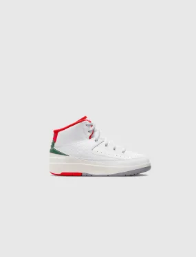 JORDAN BRAND AIR JORDAN 2 RETRO ITALY PS   WHITE