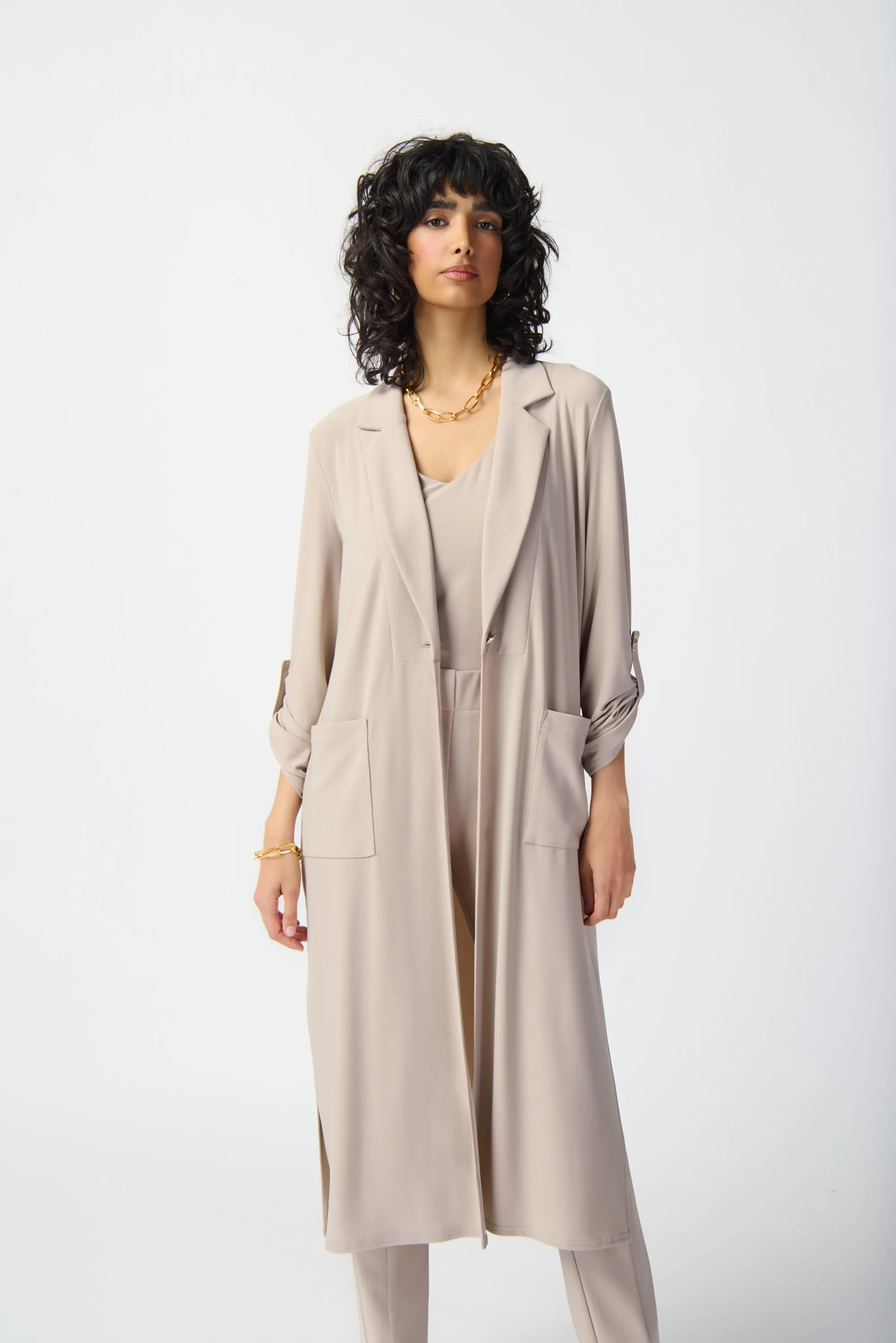 Joseph Ribkoff Silky Knit Duster Coat