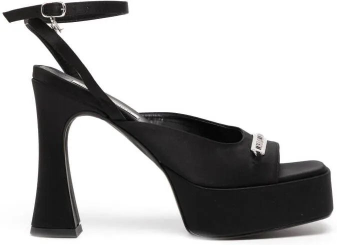 Karl Lagerfeld Lazula 120mm logo-engraved sandals Black