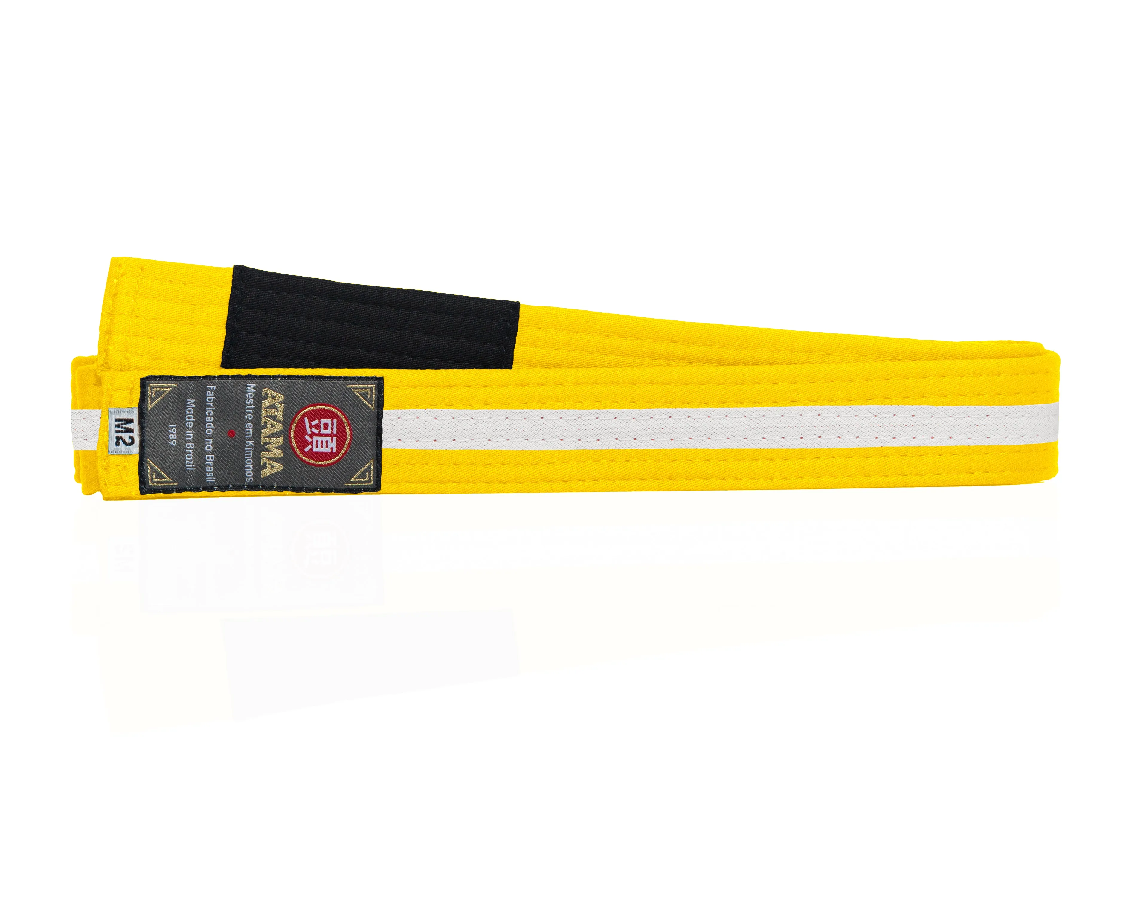 Kids Ranked Belt - Yellow/ White