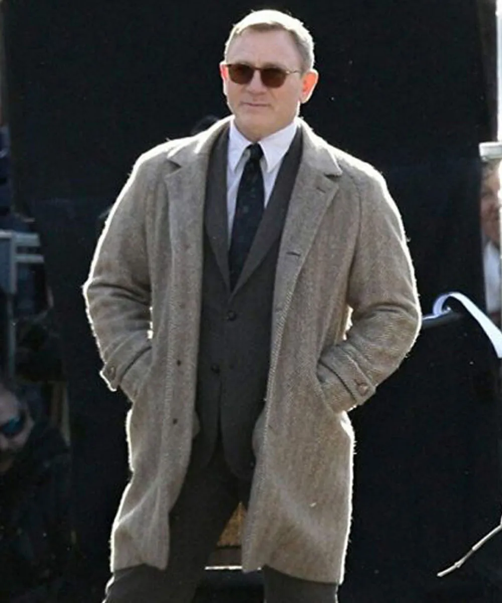 Knives Out Daniel Craig Wool Coat