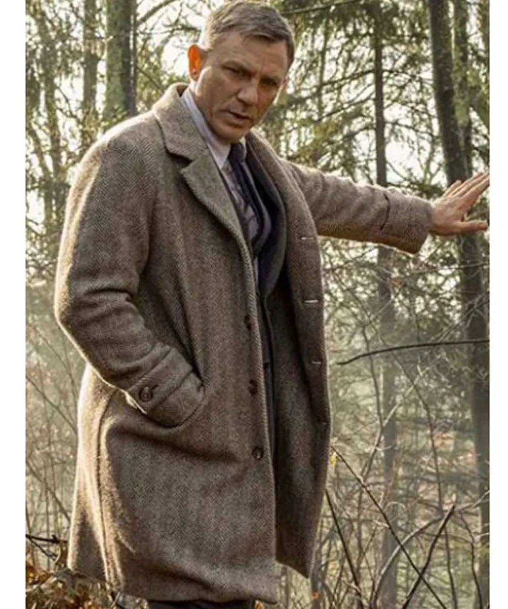 Knives Out Daniel Craig Wool Coat