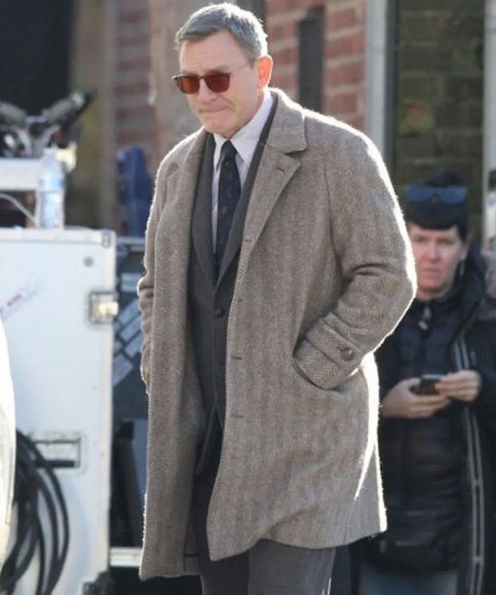 Knives Out Daniel Craig Wool Coat