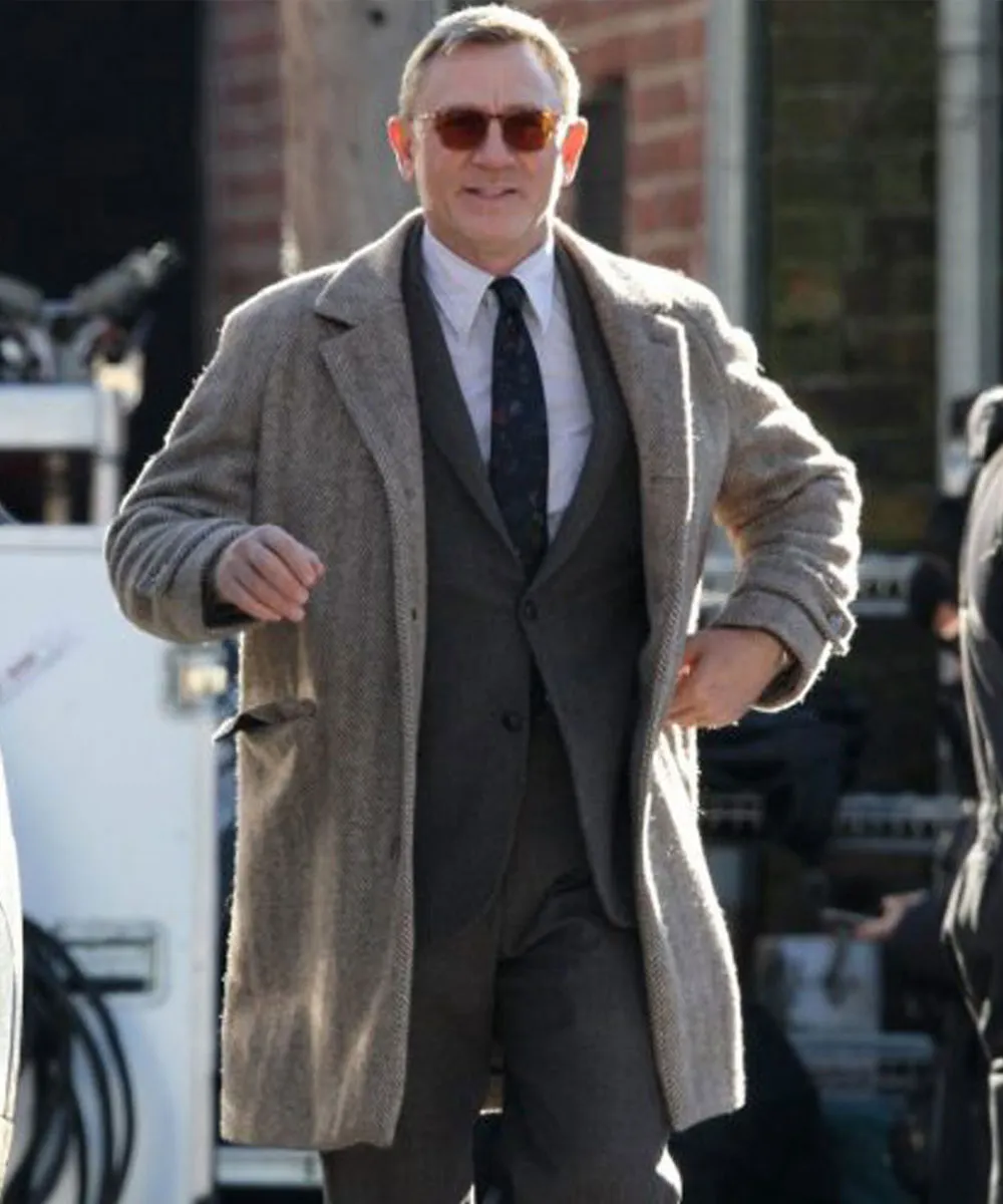 Knives Out Daniel Craig Wool Coat