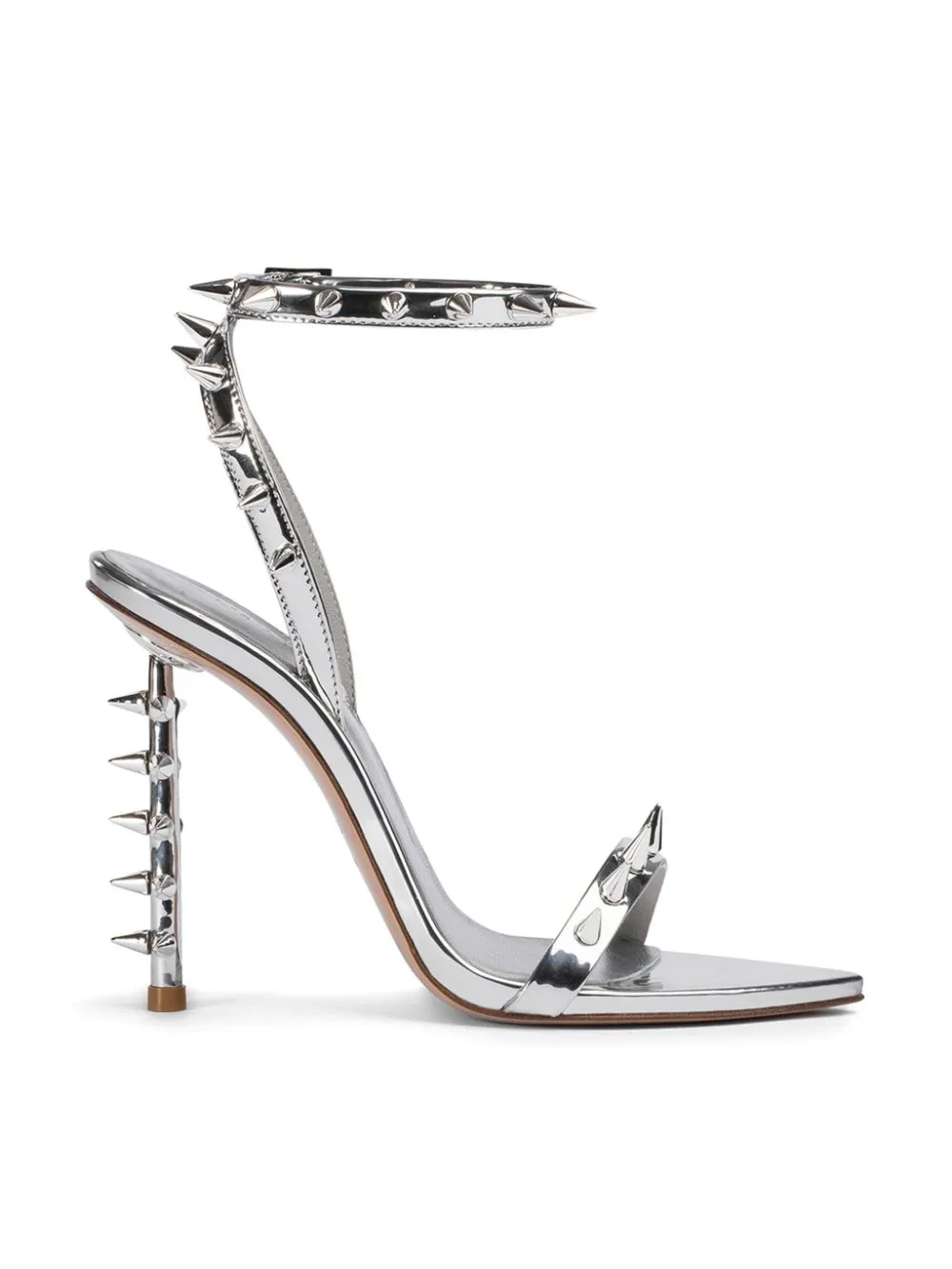 Le Silla Jagger 120mm spiked sandals - Grey