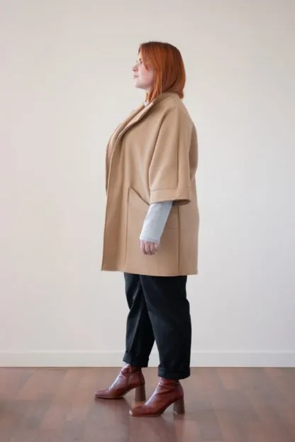 Leka Wool Deep Pocket Coat (Camel)