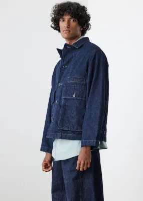 Lemaire -  Boxy Denim Blouson Jacket - Jacket