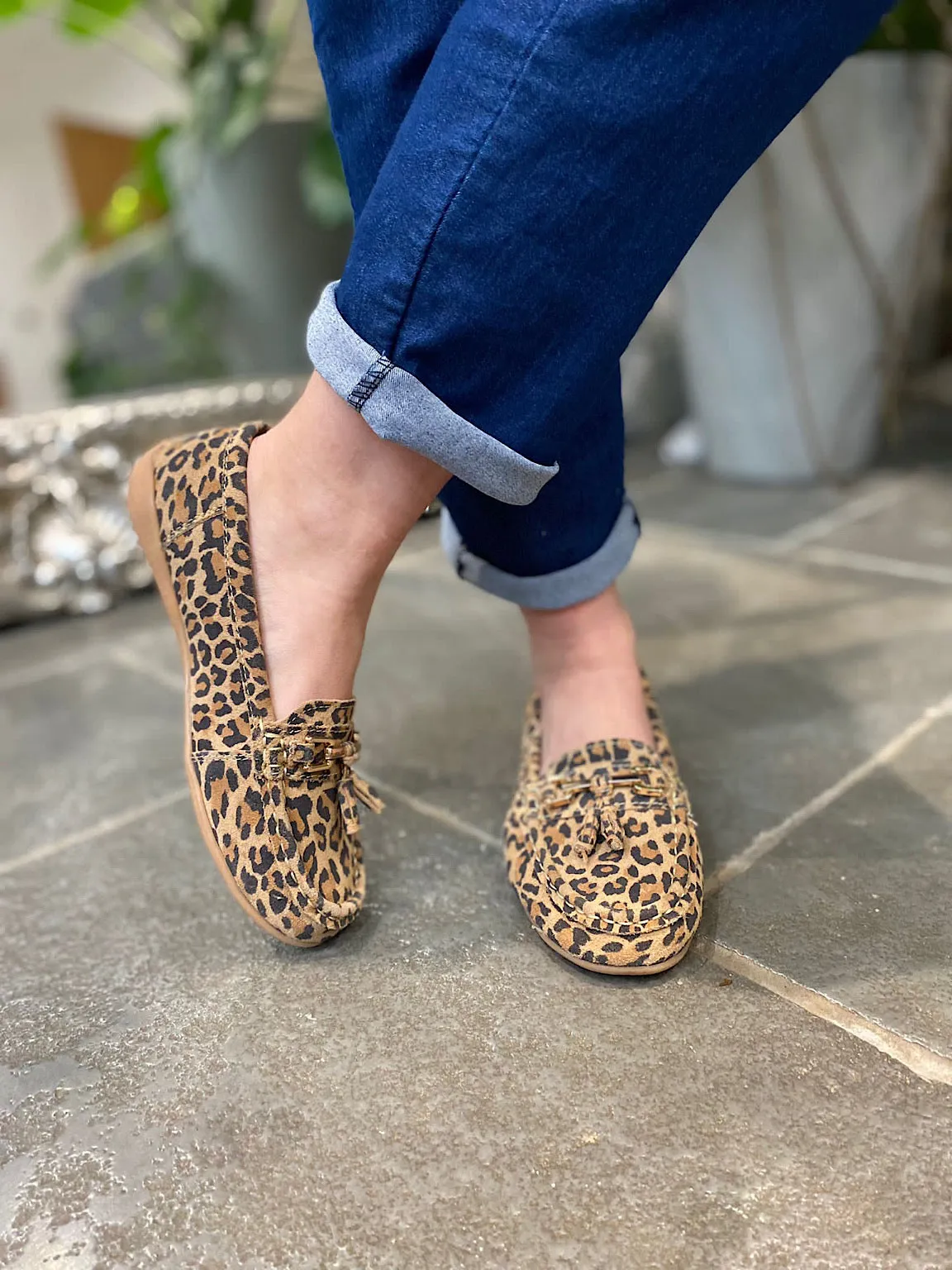 Leopard Tassel Loafer