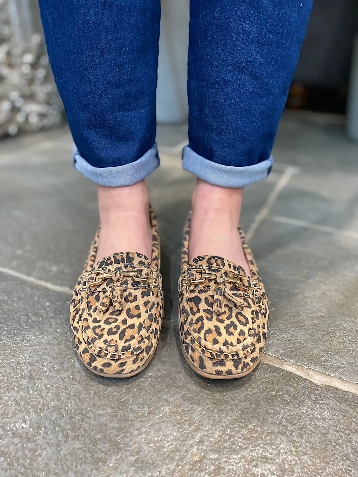 Leopard Tassel Loafer