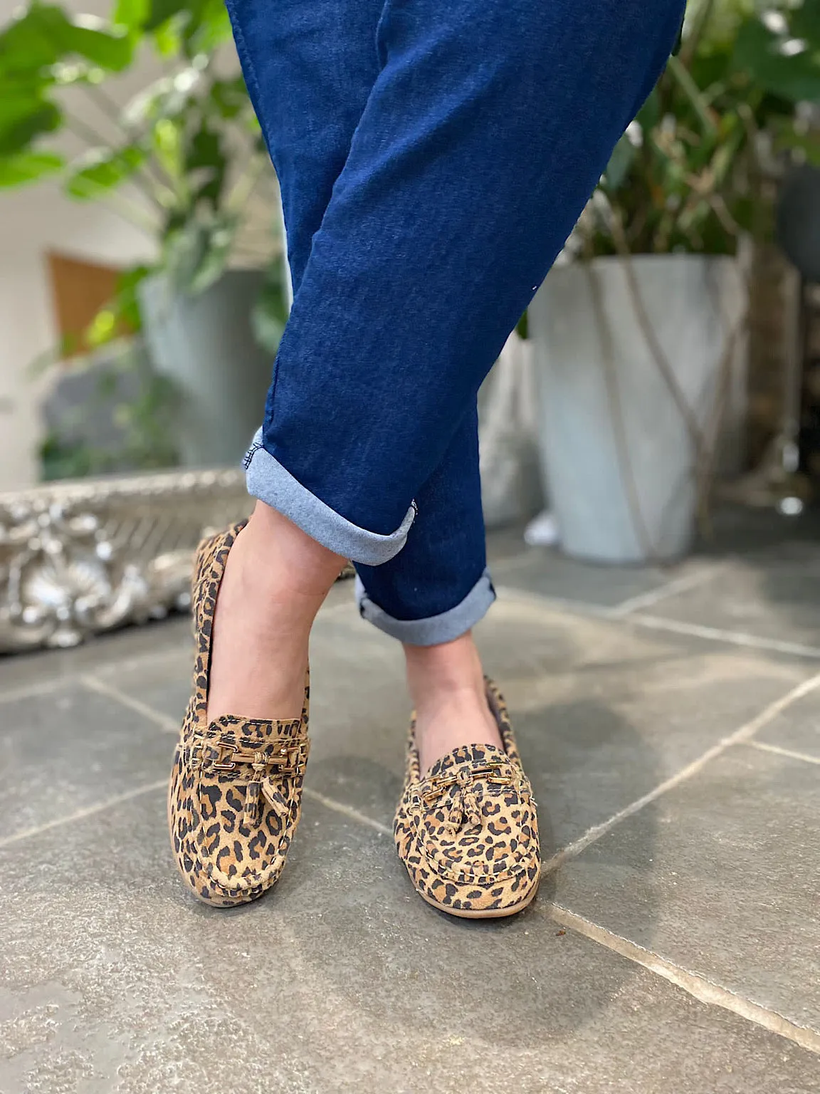 Leopard Tassel Loafer