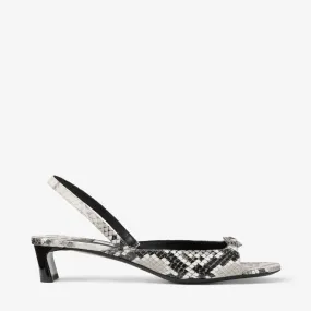 Lev 35 Roccia Snake Print Sandals