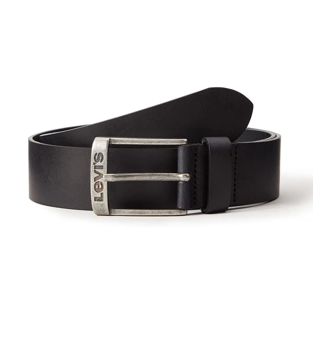 Levi's® New Duncan Leather Logo Belt Black