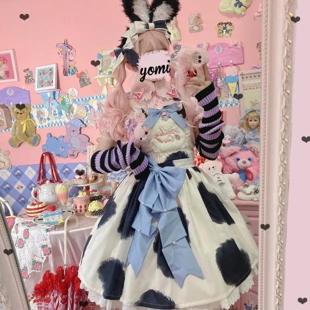 Little milk cake cute kawaii dress jsk/strap dress