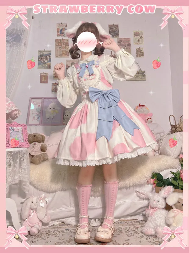 Little milk cake cute kawaii dress jsk/strap dress