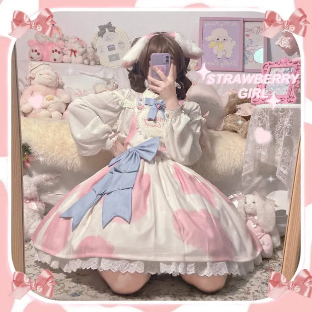 Little milk cake cute kawaii dress jsk/strap dress