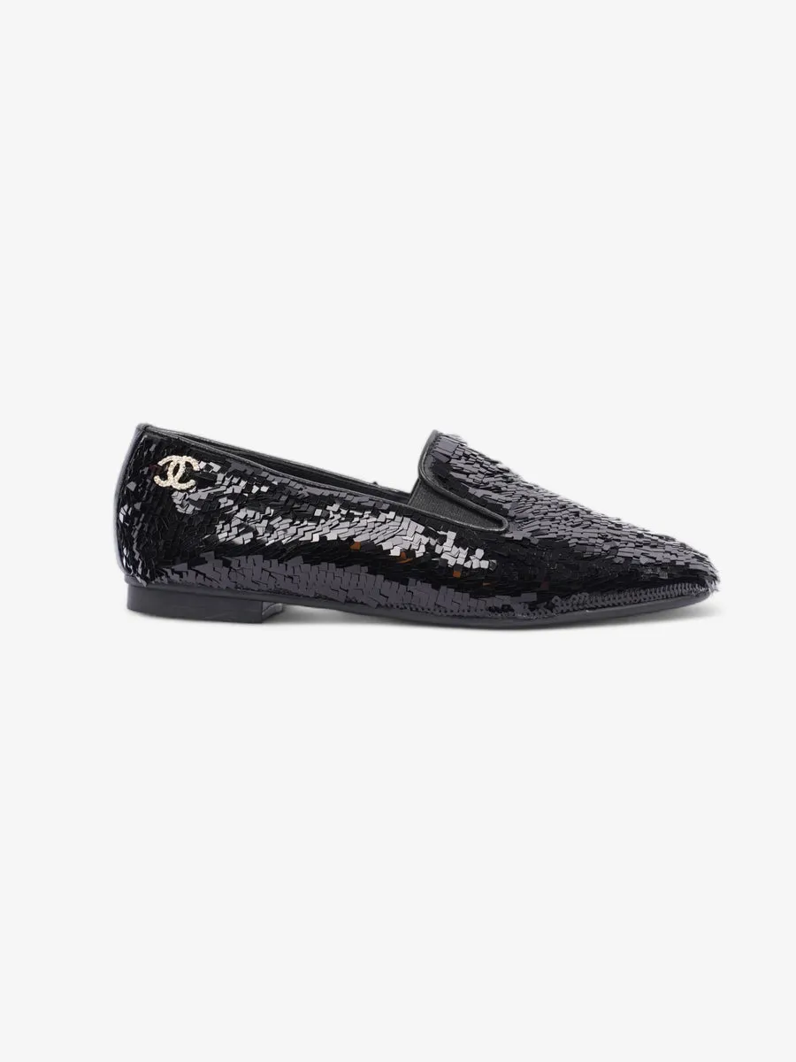 Loafer Black Sequin EU 36.5 UK 3.5