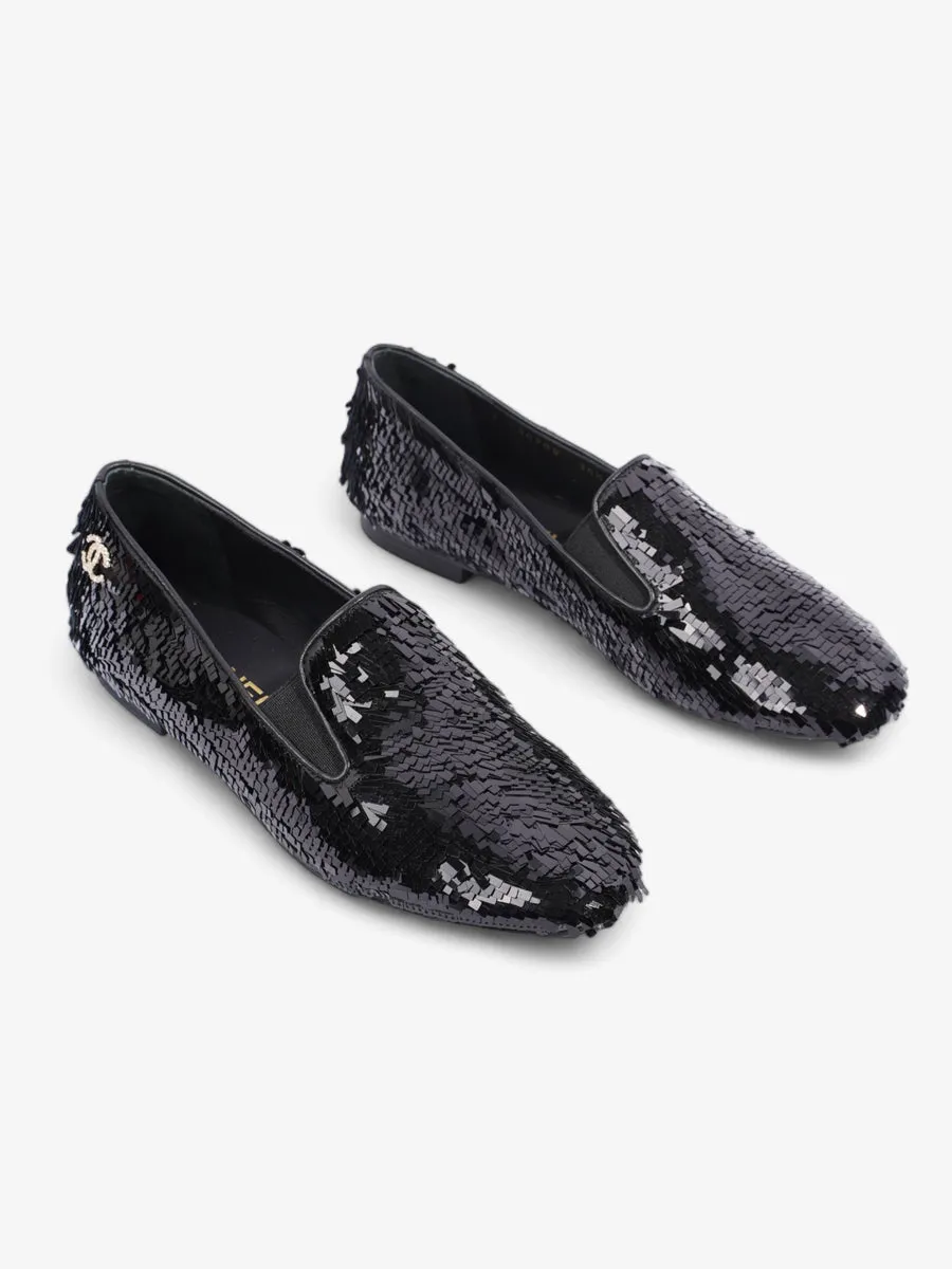 Loafer Black Sequin EU 36.5 UK 3.5