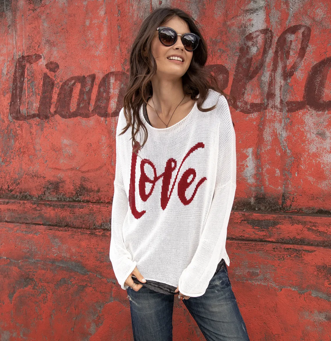 LOVE BOYFRIEND CREW SWEATER