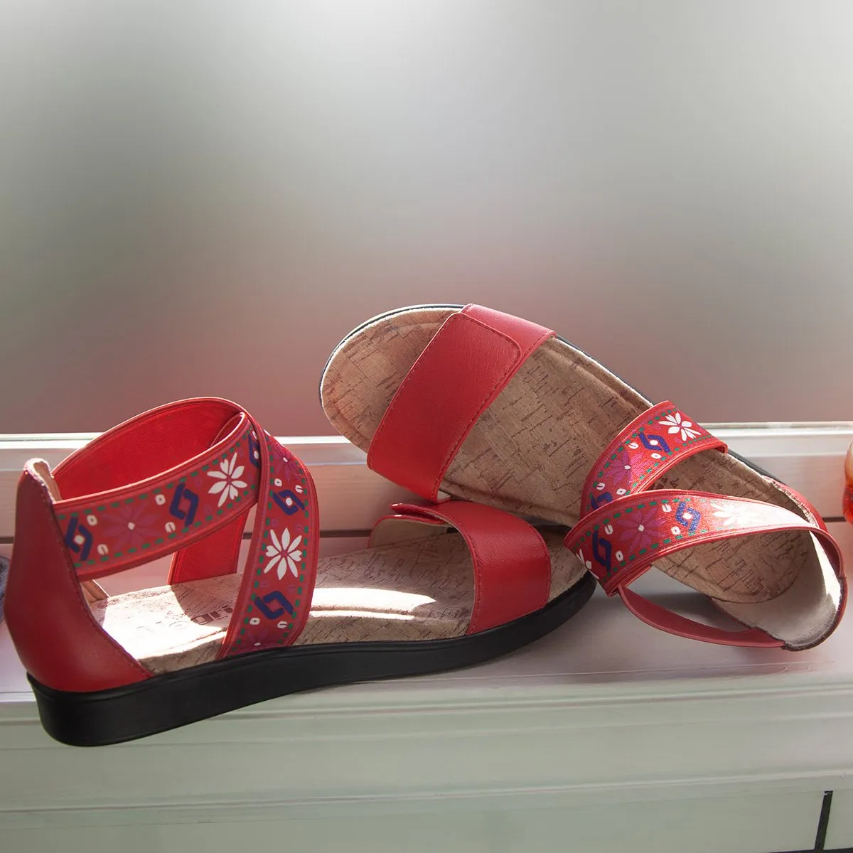 Lucia Red Sandal