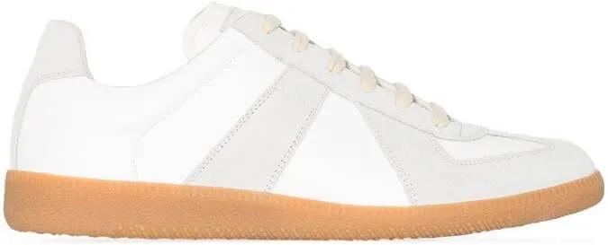 Maison Margiela Replica low-top leather sneakers White