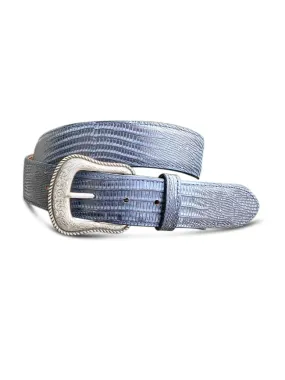 Men's Chacon Navy Lizard Belt