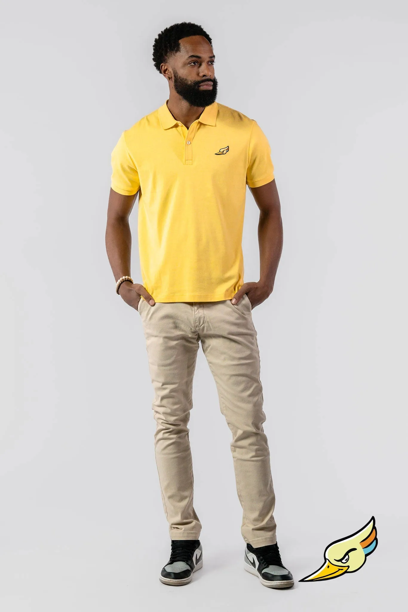 MEN'S POLO SHIRT - YELLOW