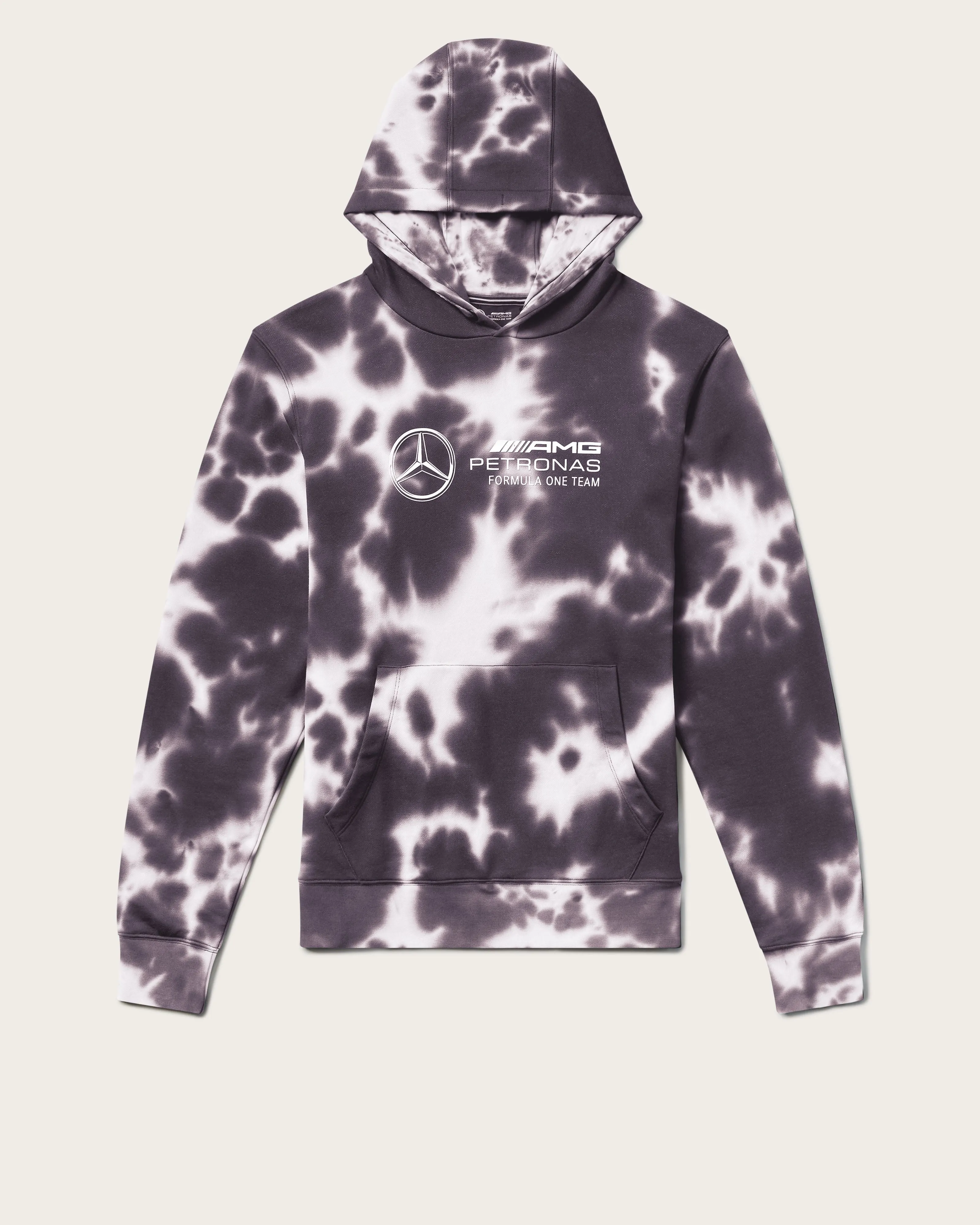 Mens Tie Dye Hoody Grey