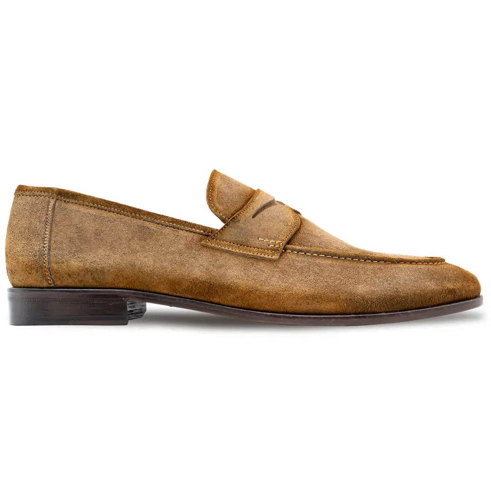 Mezlan Caro Suede Penny Loafer Taupe (21312)