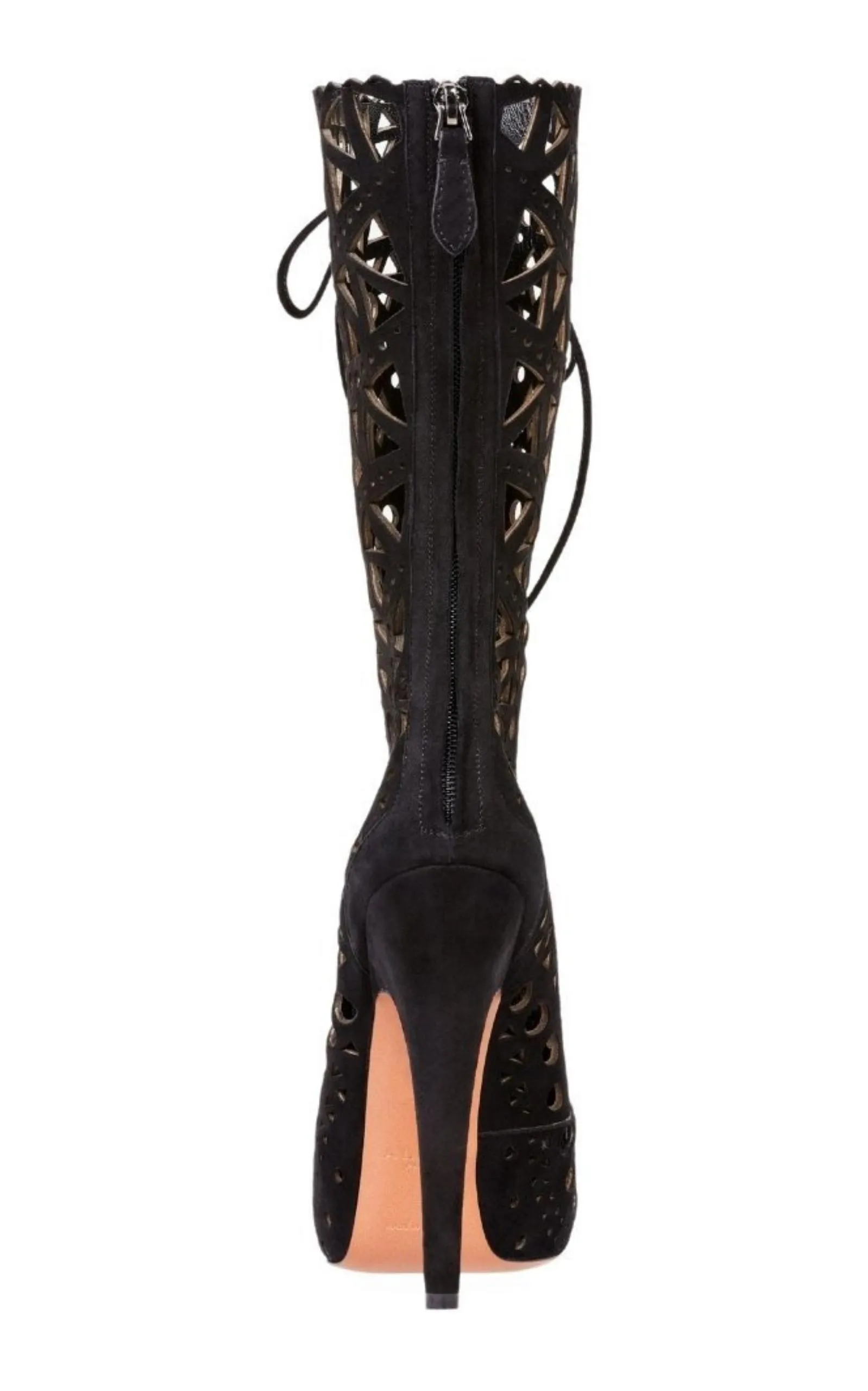 Mid Calf Stiletto Boots