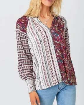 Mix Print Blouse