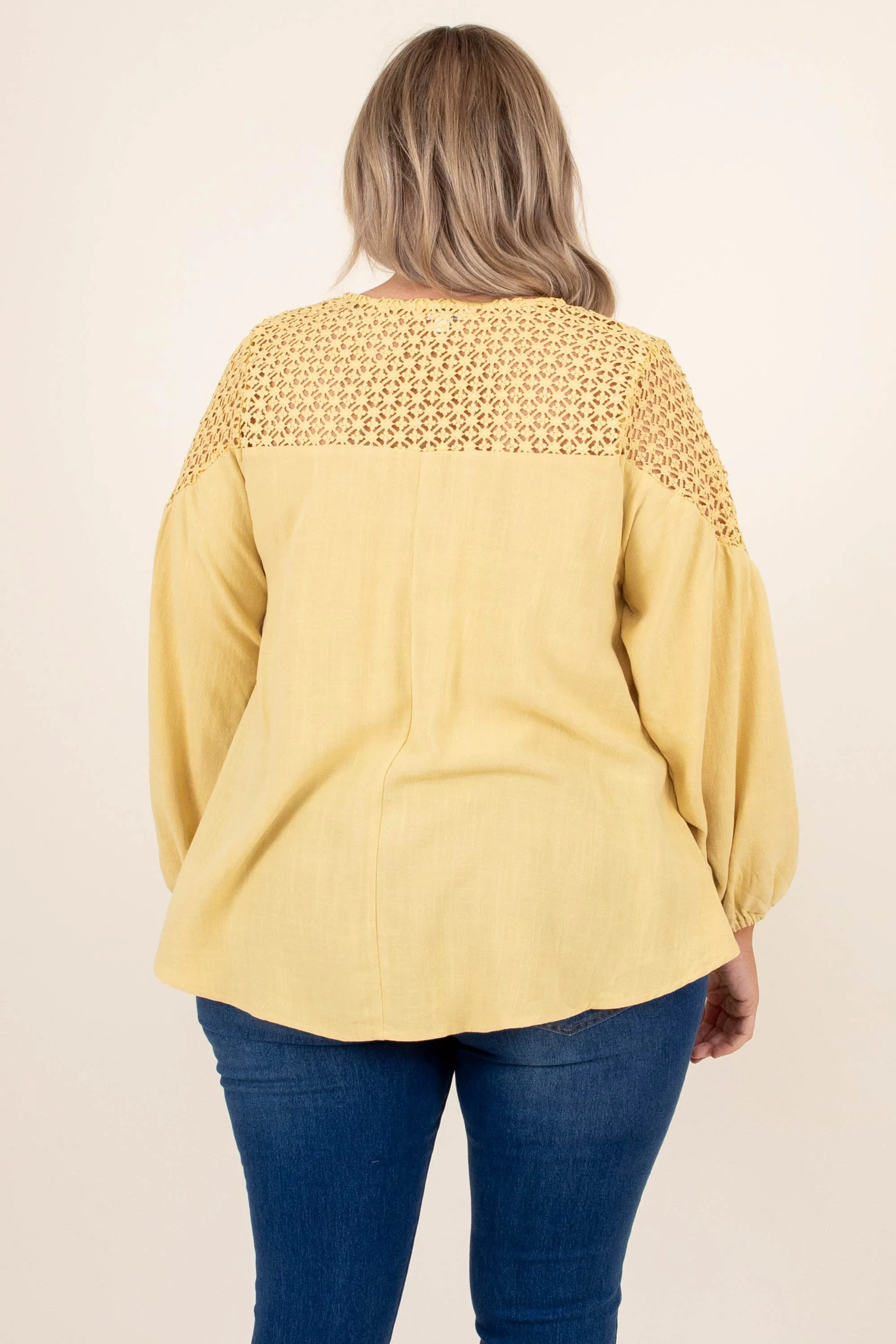 Naturally Beautiful Top, Marigold