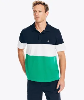 Nautica Mens Classic Fit Colorblock Polo