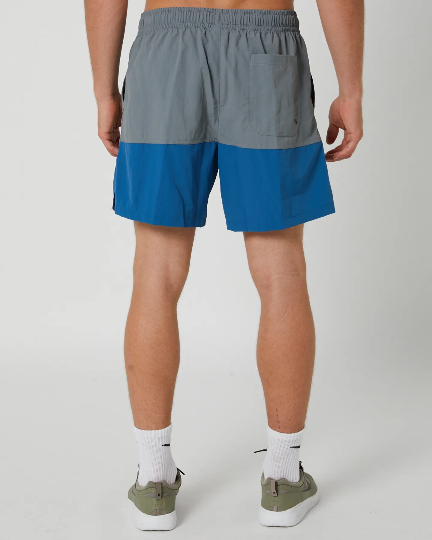 Nike Mens Nike Club Woven Colour-Blocked Short - Smoke Grey | SurfStitch