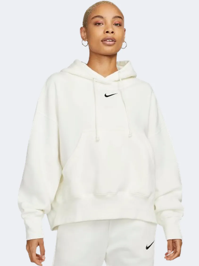 Nike Sportswear Phoenix Fleece Women Lifestyle Hoody Sail/Black