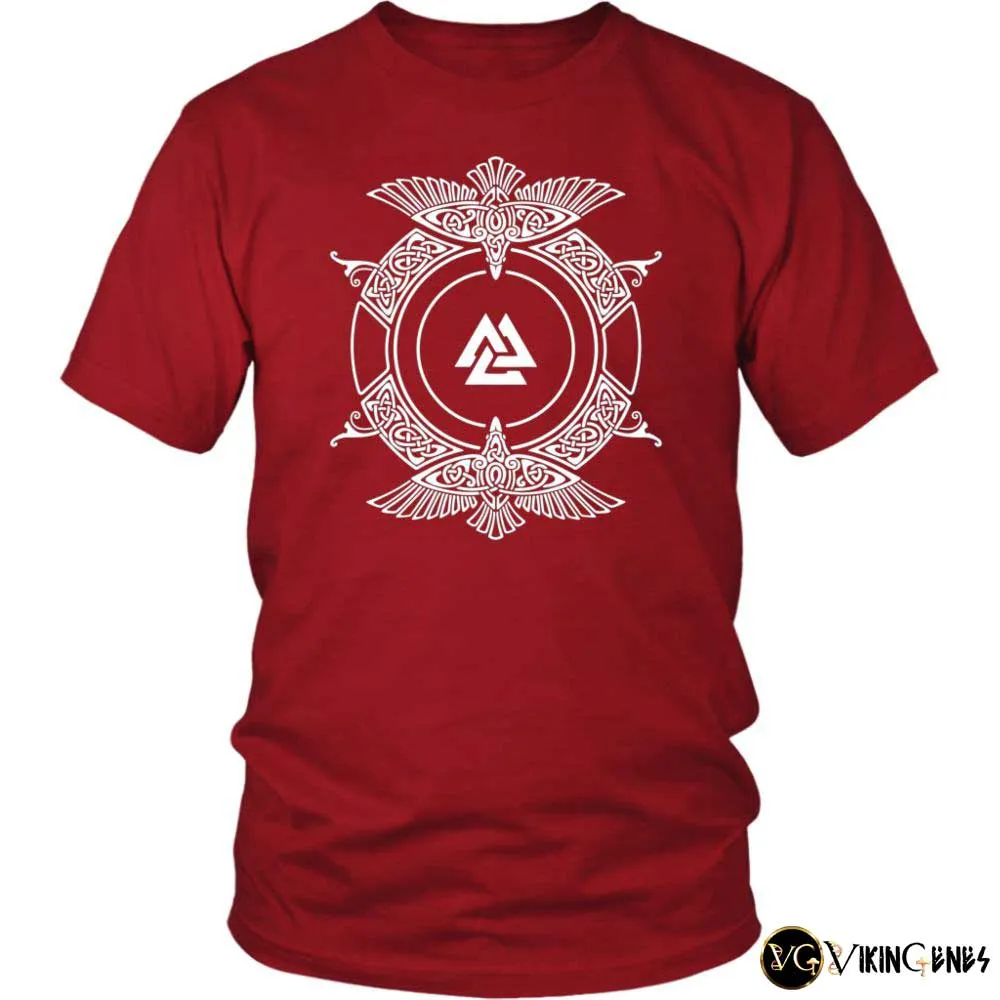 Norse Ravens With Valknut T Shirt