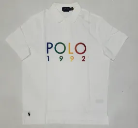 Nwt Polo Ralph White Embroidered 1992 Classic Fit Polo