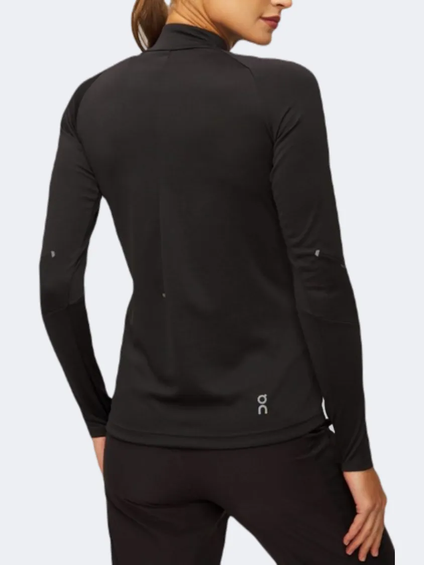 On Climate 2 Women Running Hoody Black