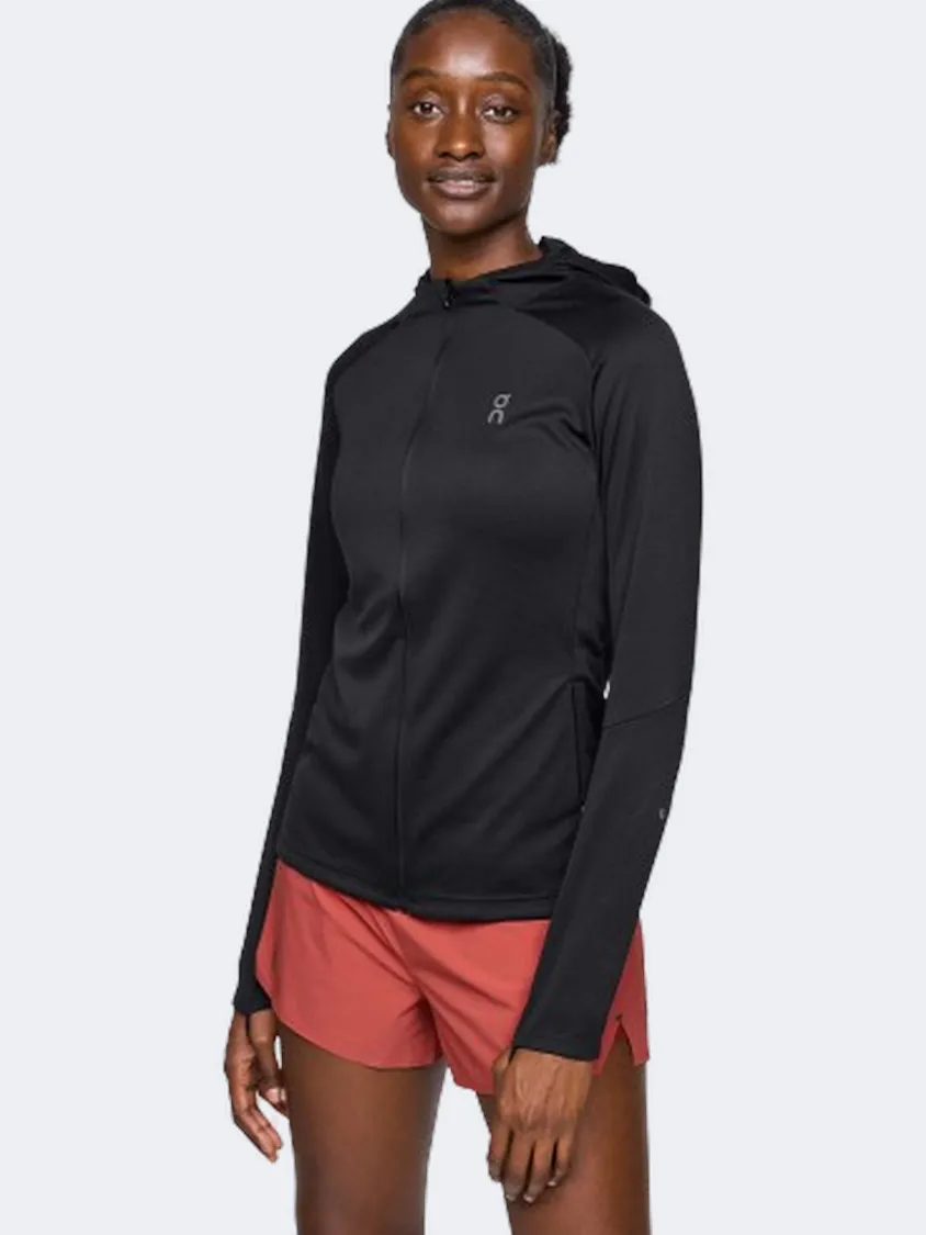 On Climate Women Running Hoody Black